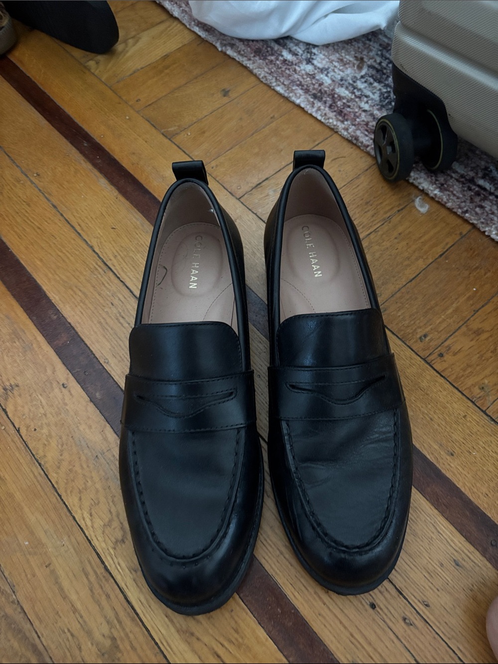 Women’s Cole Haan Black Leather Penny Loafers